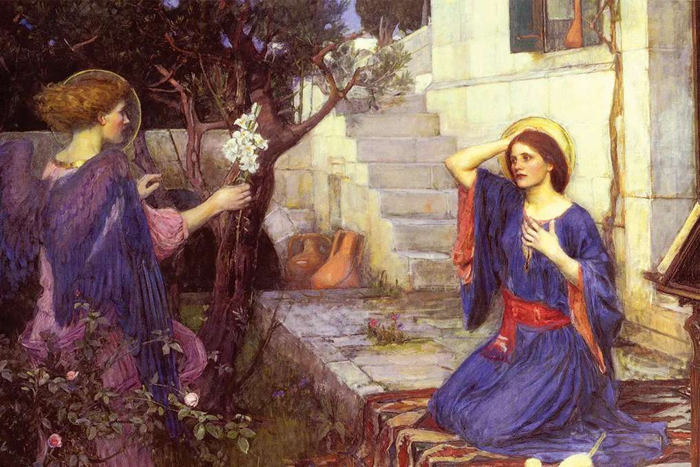The Annunciation by John William Waterhouse, 1914