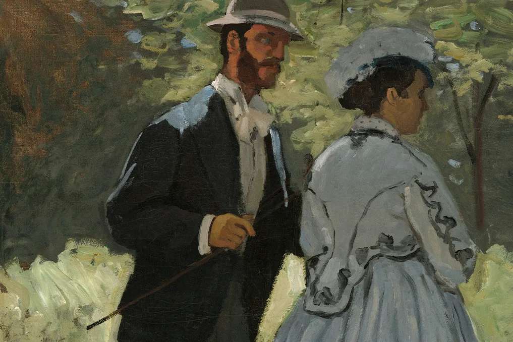 Bazille and Camille by Claude Monet, 1865