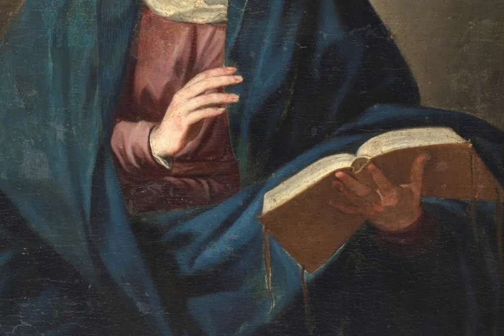 The Virgin Reading by Diego González de la Vega, XVII century