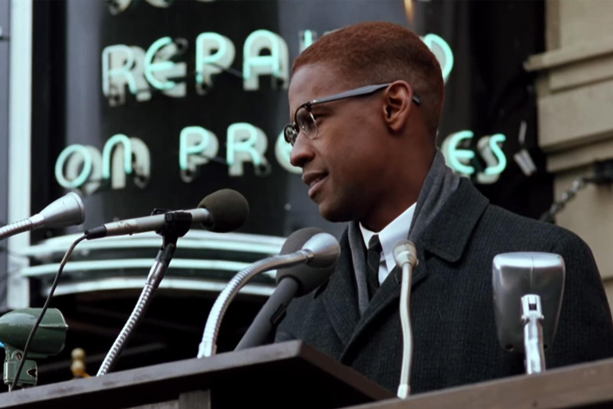 Malcolm X video screengrab
