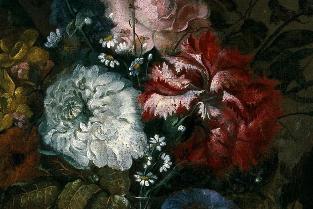 Glass Vase with Roses and other Flowers by Juan Bautista Romero, 1780 - 1790