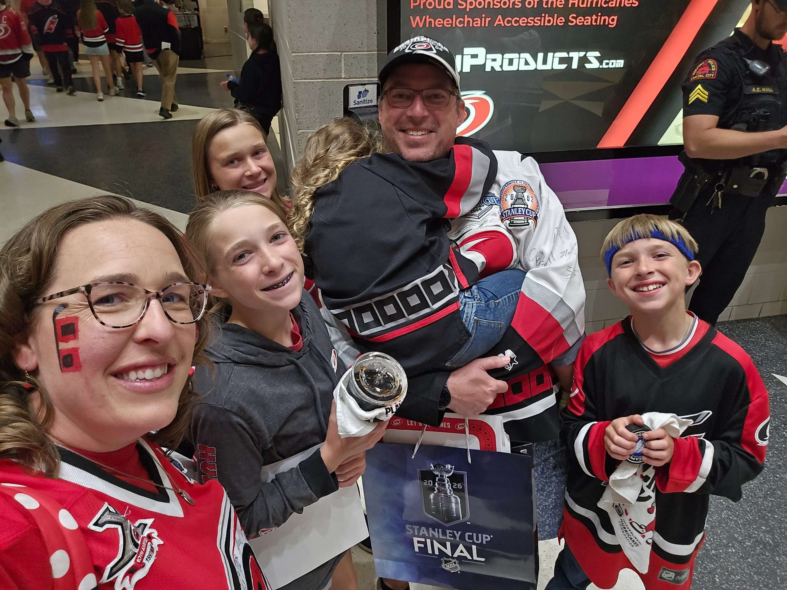 Brittany Makely and her family on game day (Credit: Brittany Makely)