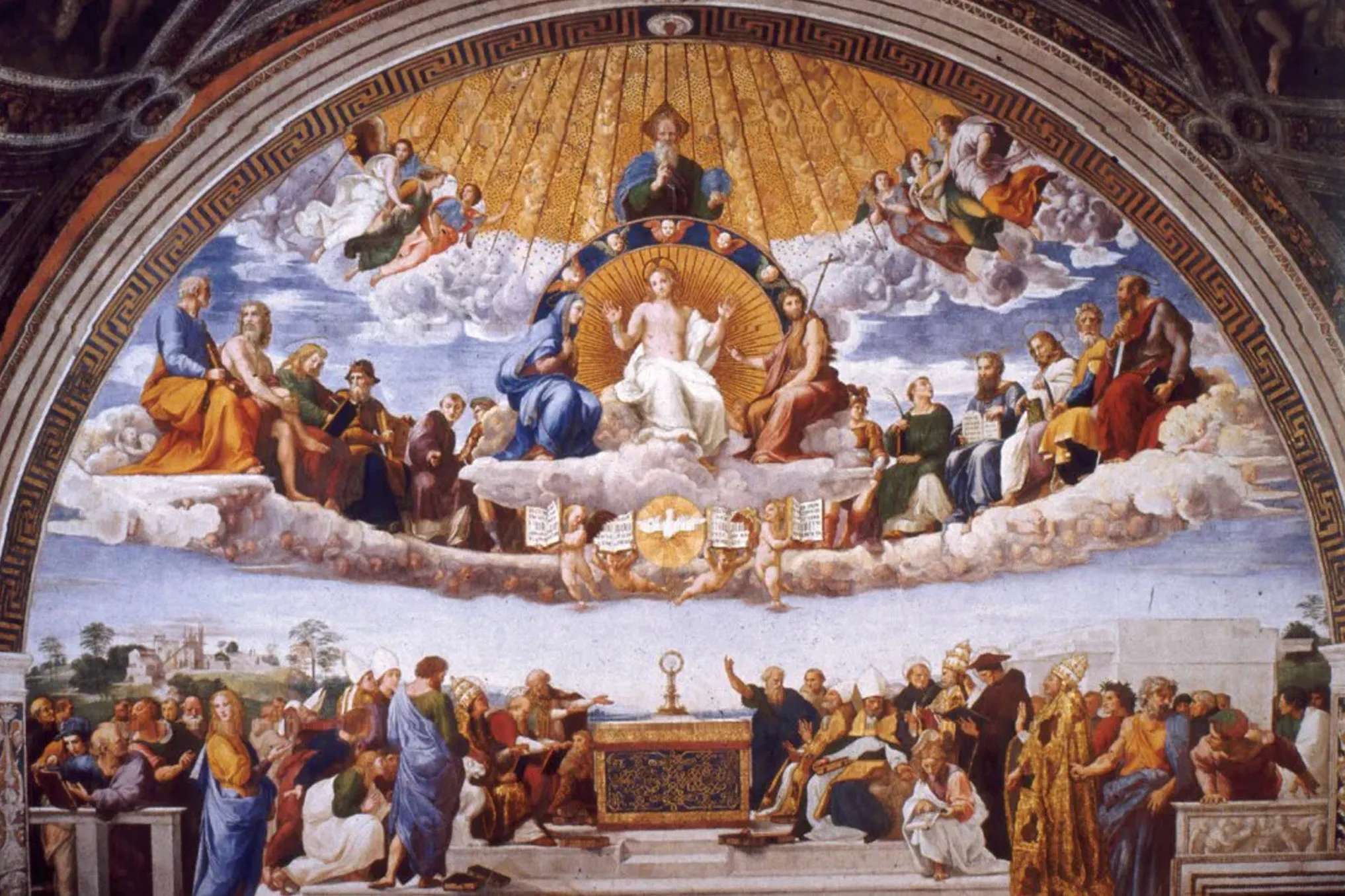 The Disputation Over the Most Holy Sacrament, Raphael, 1509-1510