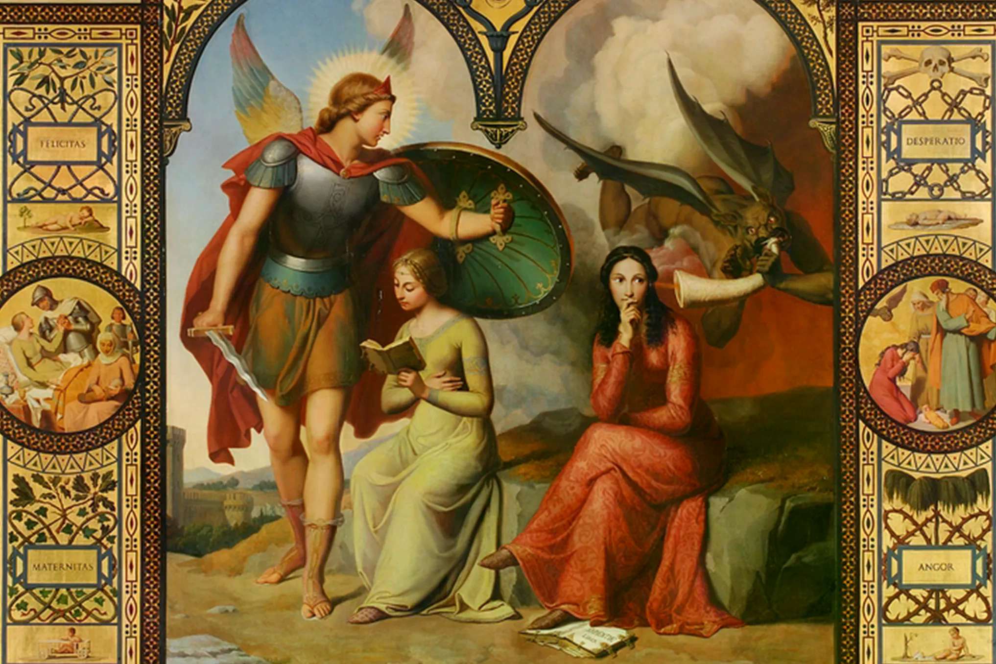 Good and Evil by Victor Orsel, 1795-1850