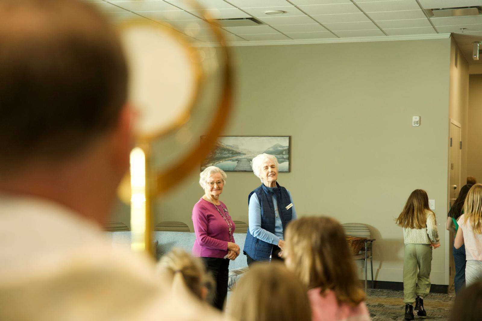 Eucharistic procession at Trinity Manor at Westerra. Credit: Amanda Achtman.