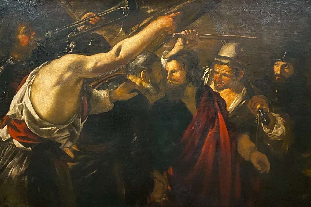 Parting of Sts Peter and Paul Led to Martyrdom by Giovanni Serradine, 1625-1626