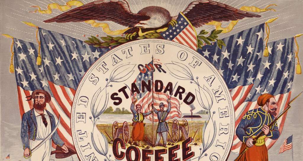 “United States of America, our standard coffee” engraved by Kilburn & Mallory