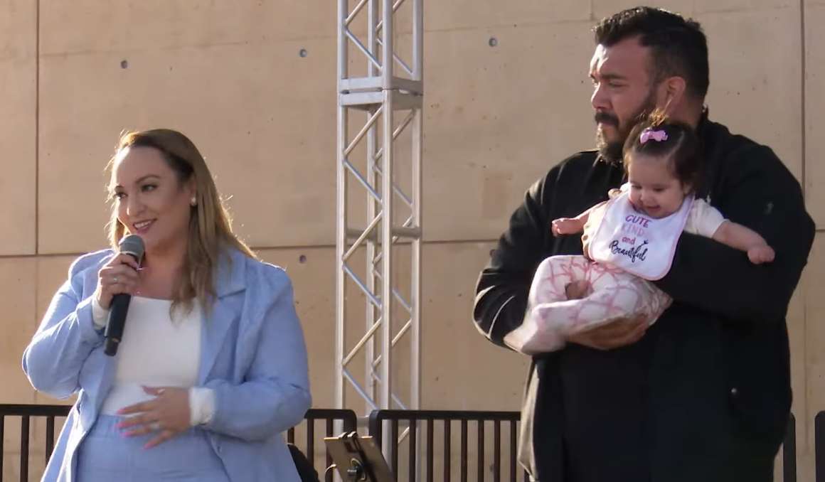 Yesenia introduces her husband and baby